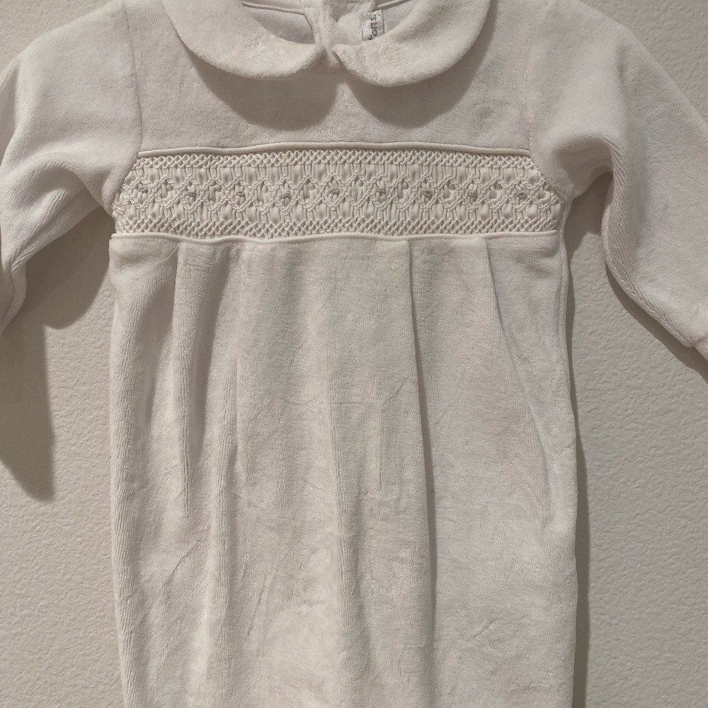 White plush bodysuit